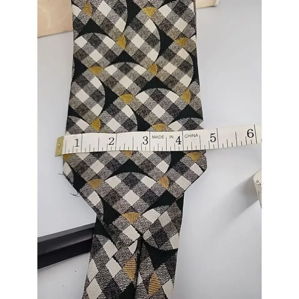 JC PENNY VINTAGE 1970s NECK TIE Retro Wide‎ Tie Geometric